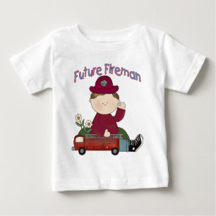 De Bebé Camiseta futura del bombero
