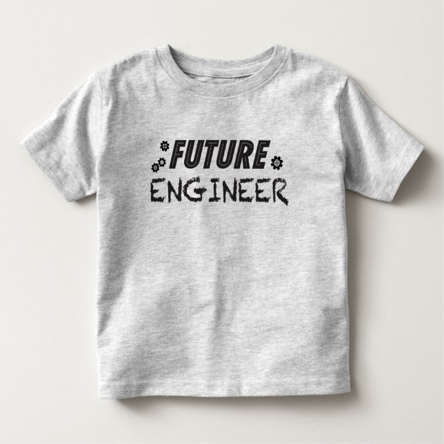 De Bebé Camiseta futura del niño del ingeniero (Anverso)