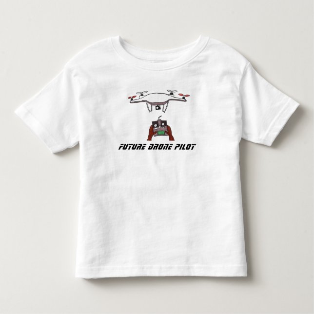 De Bebé Camiseta futura del niño del piloto del abejón (Anverso)