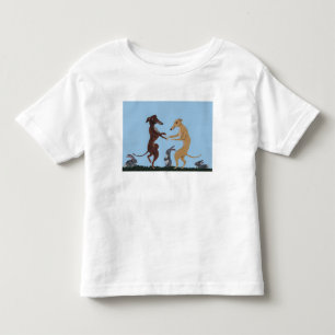 De Bebé Camiseta Galgos Bailarines y Amigos Conejos