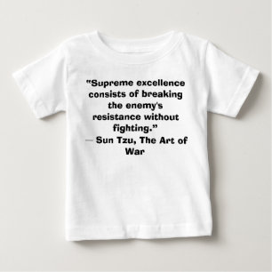 De Bebé Camiseta ganadora del Sun Tzu Art of War