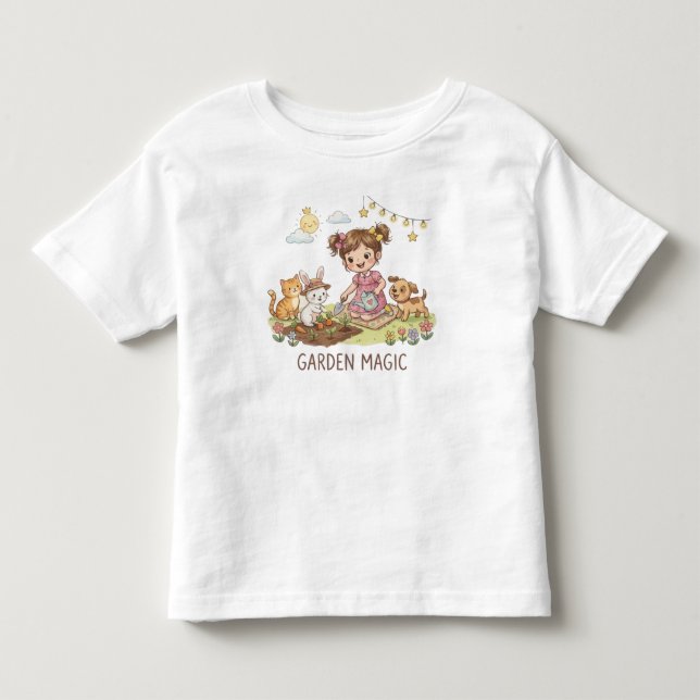 De Bebé Camiseta Garden Magic (Anverso)
