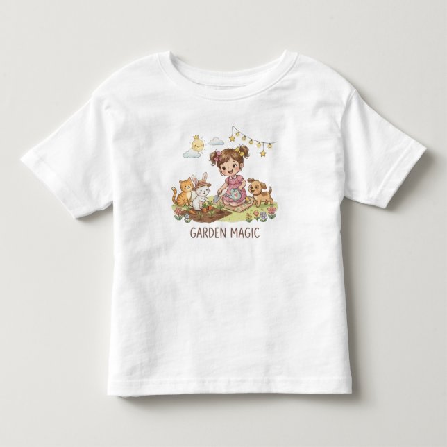 De Bebé Camiseta Garden Magic (Anverso)
