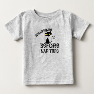 De Bebé Camiseta Gato Negro Halloween