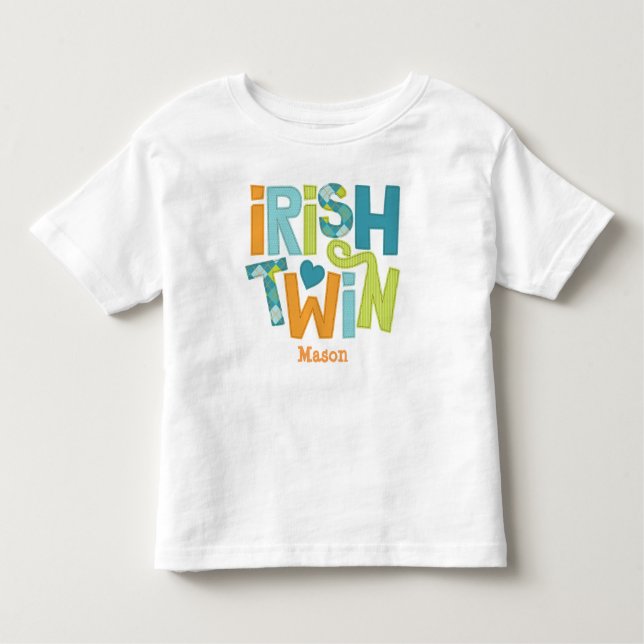 De Bebé Camiseta gemela irlandesa para niños (Anverso)
