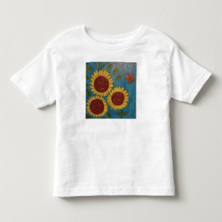 De Bebé Camiseta girasol para los niños pequeños