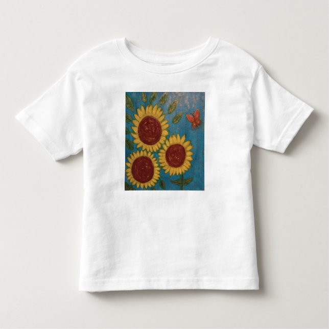 De Bebé Camiseta girasol para los niños pequeños (Anverso)