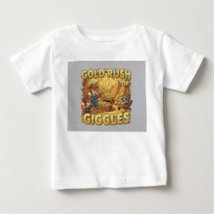 De Bebé Camiseta Gold Rush of Giggles - Animales Mineros D