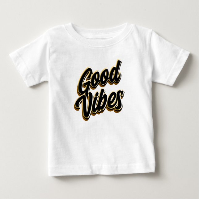 De Bebé Camiseta Good Vibes (Anverso)