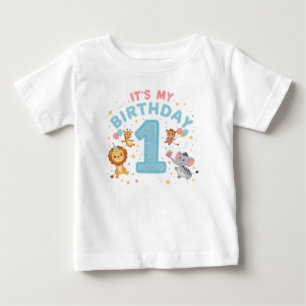De Bebé Camiseta gráfica divertida “Es mi primer cumpleaño