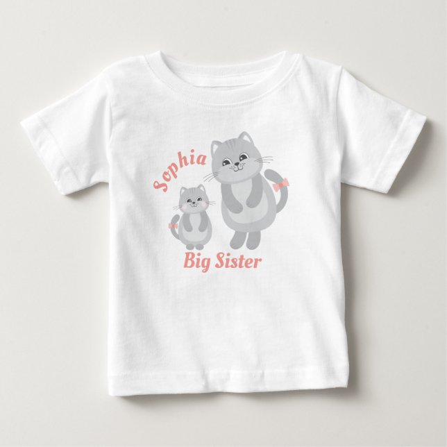De Bebé Camiseta grande con gatitos amables para Chica (Anverso)