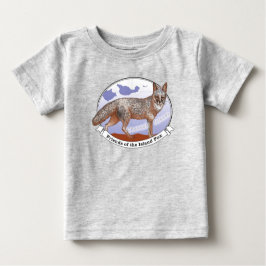De Bebé Camiseta Gray Baby Logotipo Island Fox