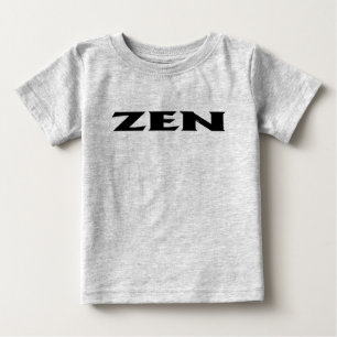 De Bebé Camiseta gris-bebé negra Zen