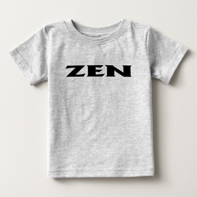 De Bebé Camiseta gris-bebé negra Zen (Anverso)