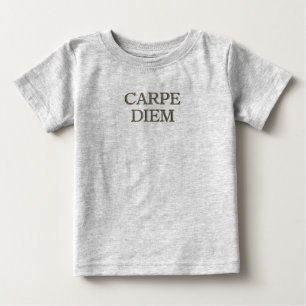 De Bebé Camiseta gris Carpe Diem