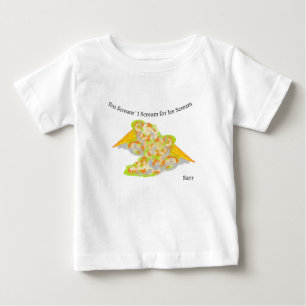 De Bebé Camiseta Gritas "Grito Por Helado"