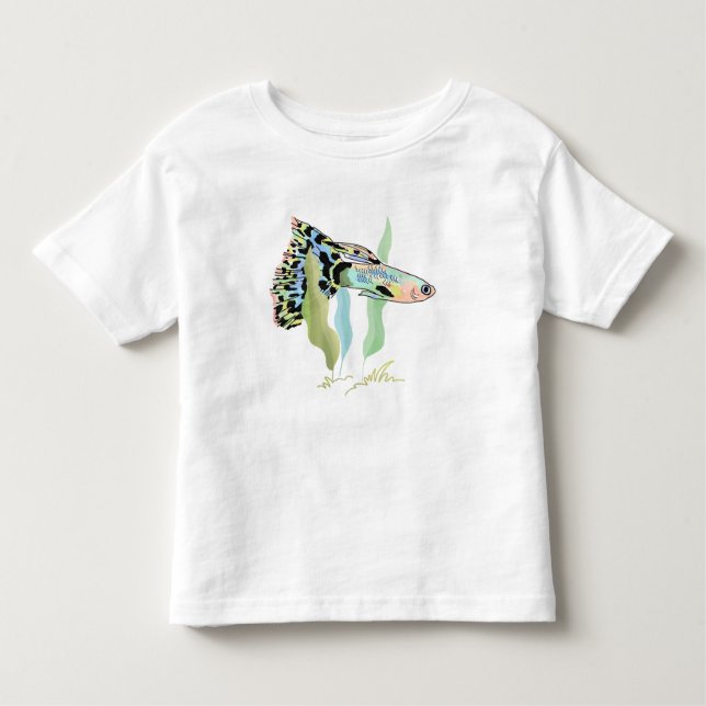 De Bebé Camiseta Guppy con Arcoiris (Anverso)