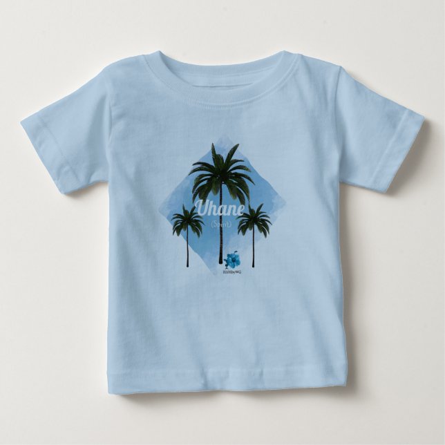De Bebé Camiseta HAMbyWG Hawaiin Temática Palm Trees para  (Anverso)
