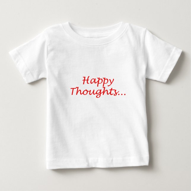 De Bebé Camiseta "Happy Thoughts" para niños (Anverso)