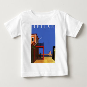 De Bebé camiseta hellas Grecia