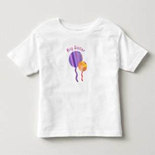 De Bebé Camiseta Hermana Mayor - Tema Globos