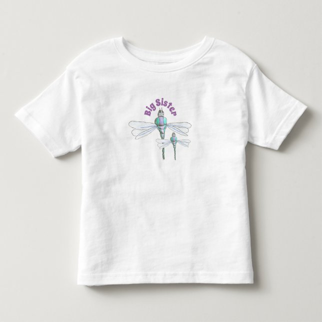 De Bebé Camiseta Hermana Mayor - Tema Libélula (Anverso)
