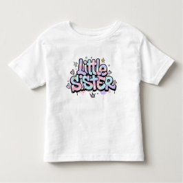 De Bebé Camiseta Hermana Menor Monada Pastel para Niños