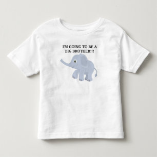 De Bebé Camiseta Hermano Mayor Elefante Adorable