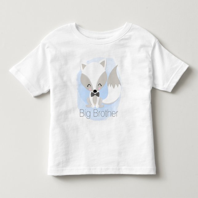 De Bebé Camiseta Hermano Mayor Zorro Dulce (Anverso)