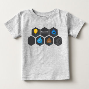 De Bebé Camiseta Honeycomb para niños