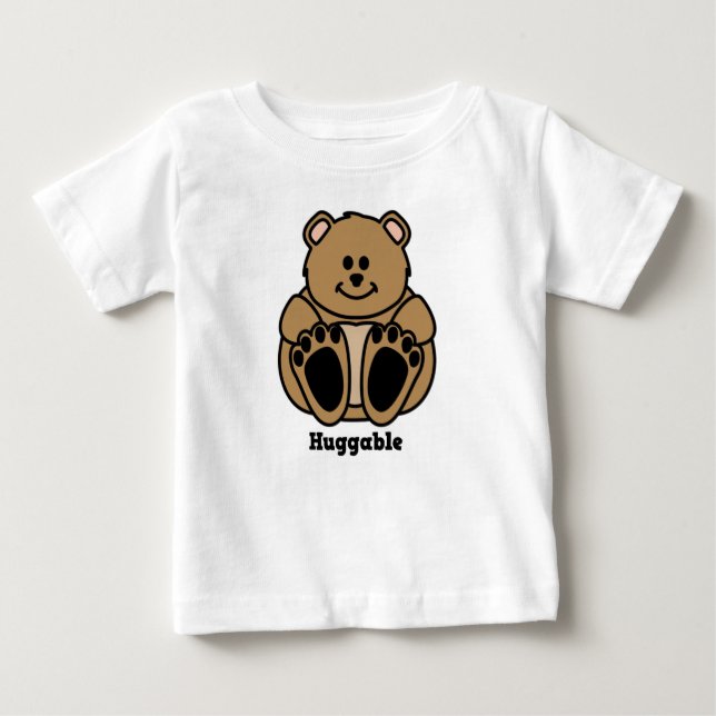 De Bebé Camiseta Huggable del oso (Anverso)