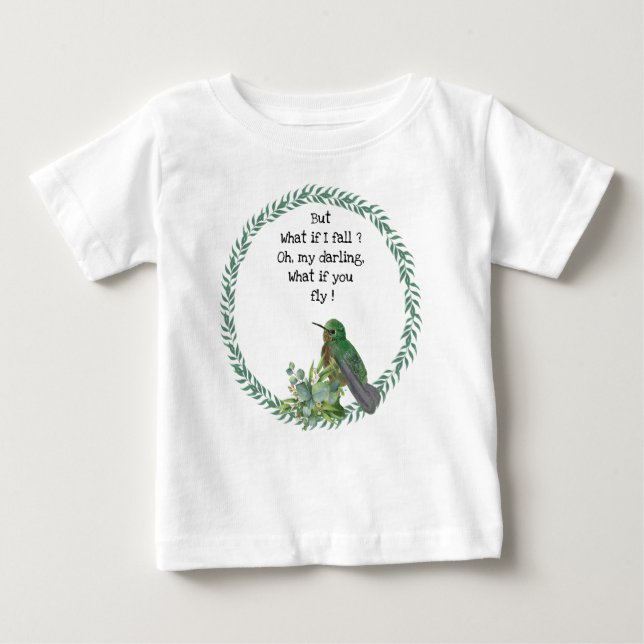 De Bebé Camiseta Hummingbird Baby Personalizado Shirt Todd (Anverso)