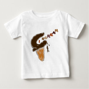 De Bebé Camiseta humorística del helado Cone