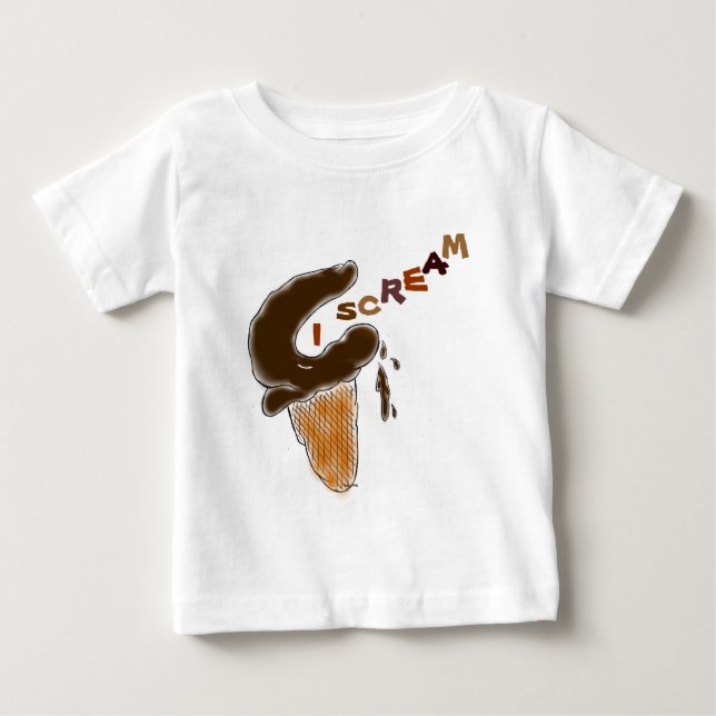 De Bebé Camiseta humorística del helado Cone (Anverso)