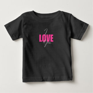 De Bebé Camiseta I Love You Baby – Gráfica Divertida Román