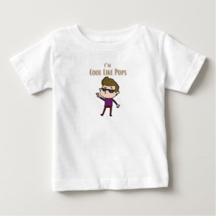 De Bebé Camiseta I'm cool like pops
