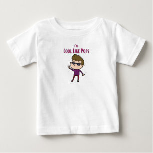 De Bebé Camiseta I'm cool like pops