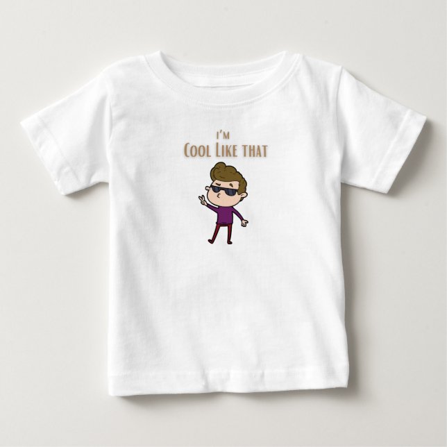De Bebé Camiseta I'm cool like pops (Anverso)