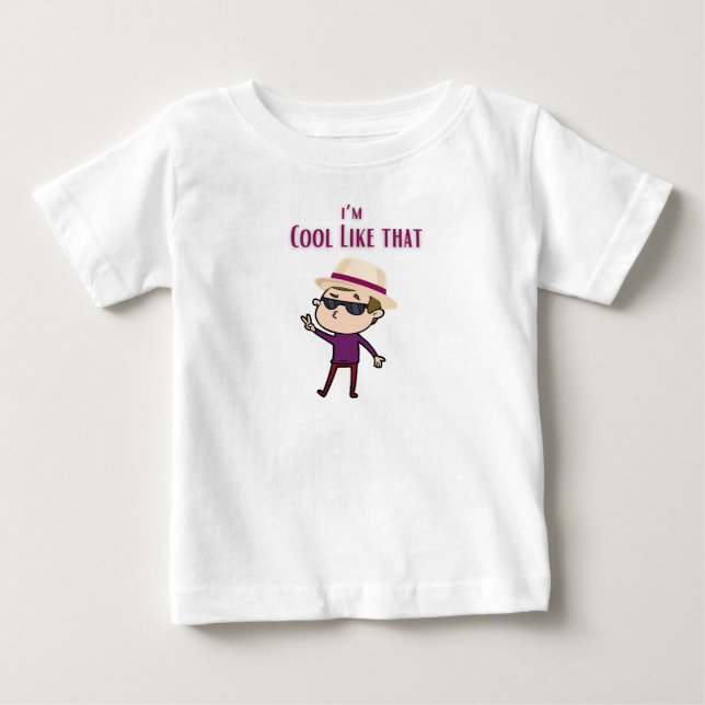 De Bebé Camiseta I'm cool like pops (Anverso)