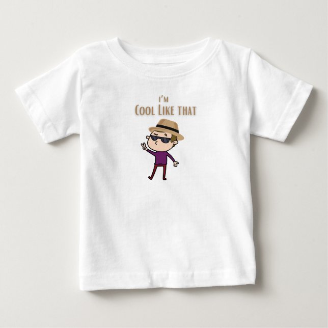 De Bebé Camiseta I'm cool like pops (Anverso)