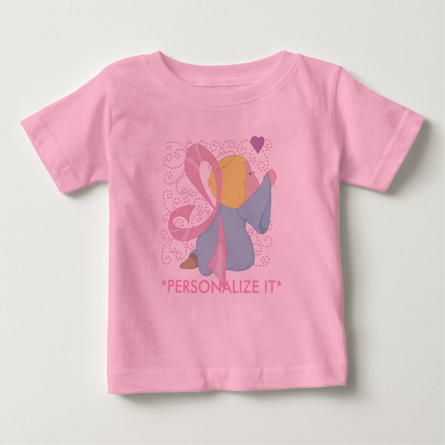 De Bebé Camiseta infantil adaptable del ángel del cáncer (Anverso)