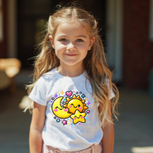De Bebé Camiseta infantil adorable Y2K Sol Luna Estrella