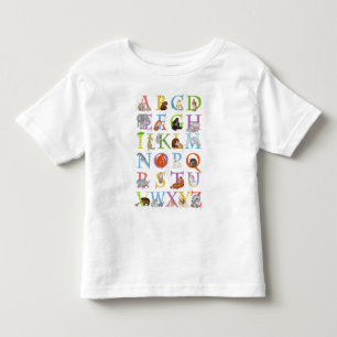 De Bebé Camiseta infantil Animal ABC (versión azul)