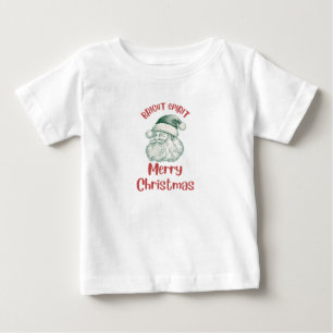De Bebé Camiseta infantil Bright Spirit Merry Christmas