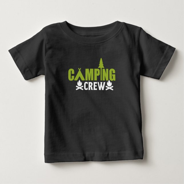 De Bebé Camiseta infantil Camping Crew para niños (Anverso)
