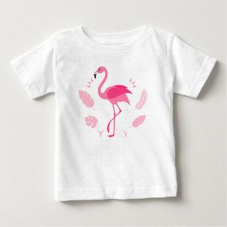 De Bebé Camiseta infantil con flamenco rosa