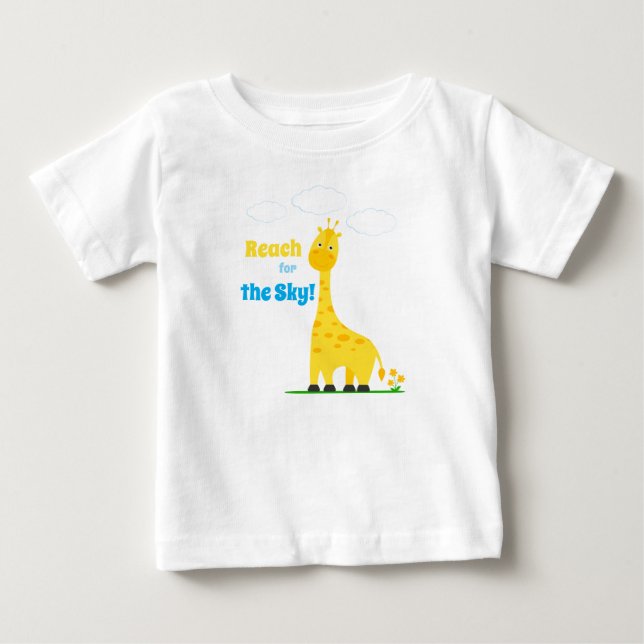 De Bebé Camiseta infantil con una jirafa adorable (Anverso)