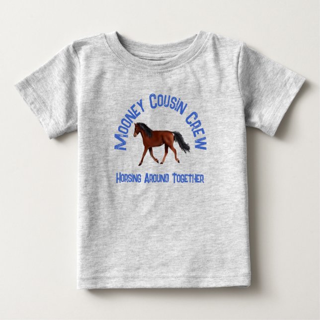 De Bebé Camiseta infantil Cousin Crew Horde (Anverso)