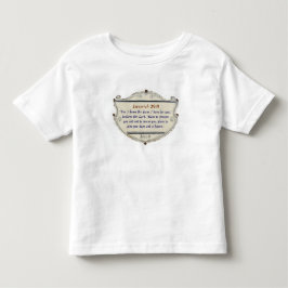 De Bebé Camiseta infantil cristiana Versículo Bíblico Jere