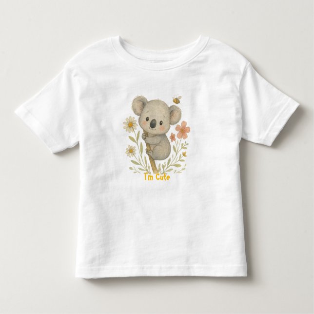 De Bebé Camiseta Infantil Cute Koala (Anverso)